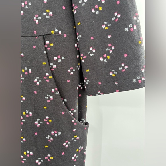 3For$20 NorthStyle Black Dress with Stich Designl Print w/Pocket NWOT size: 1X - Picture 2 of 5